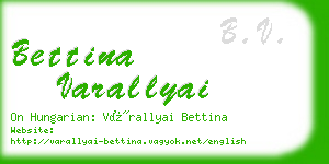 bettina varallyai business card